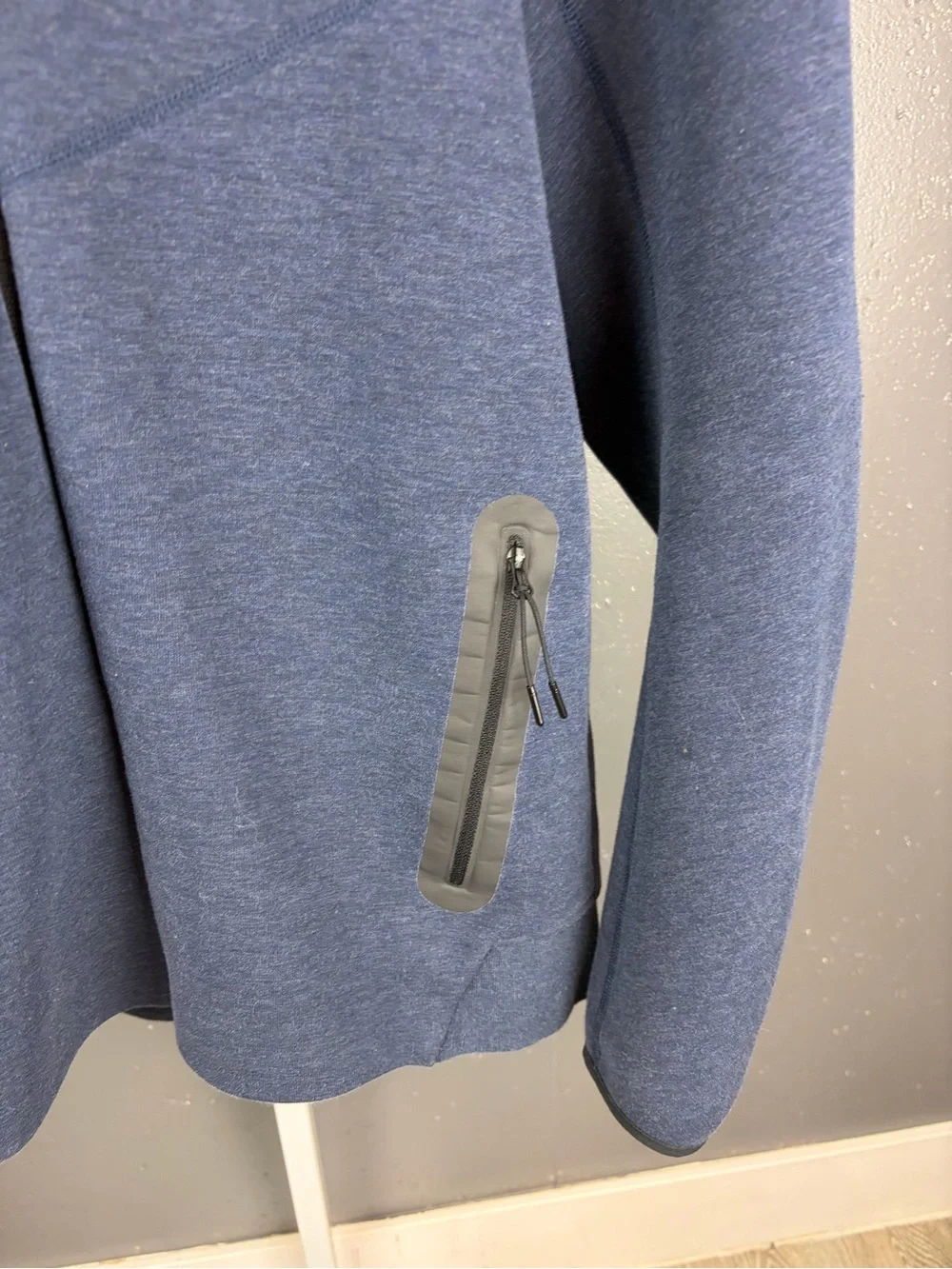 Nike Heather Navy Full-Zip Hoodie